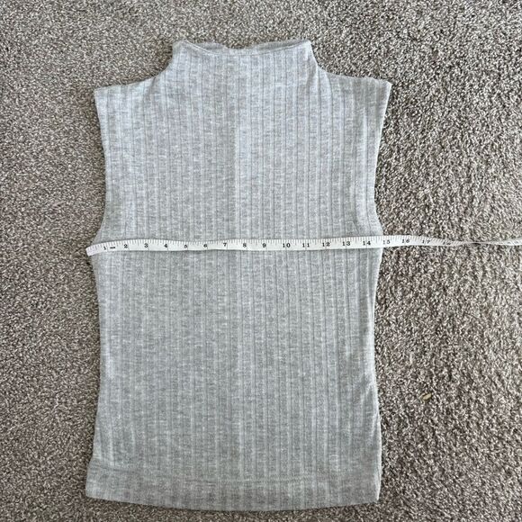 FREE PEOPLE | Sleeveless Ribbed Mockneck Knit Top - Picture 6 of 7